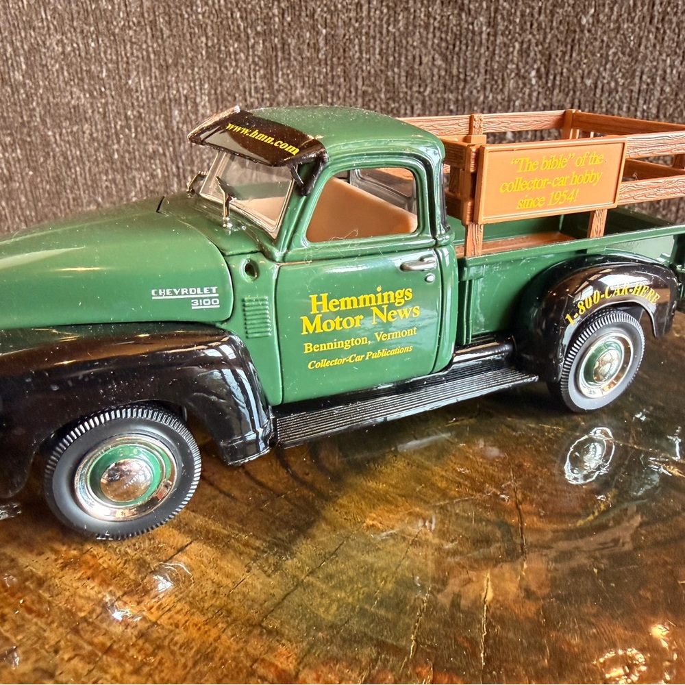 Well Hemmings motor news Chevrolet 3100 Diecast Model Truck